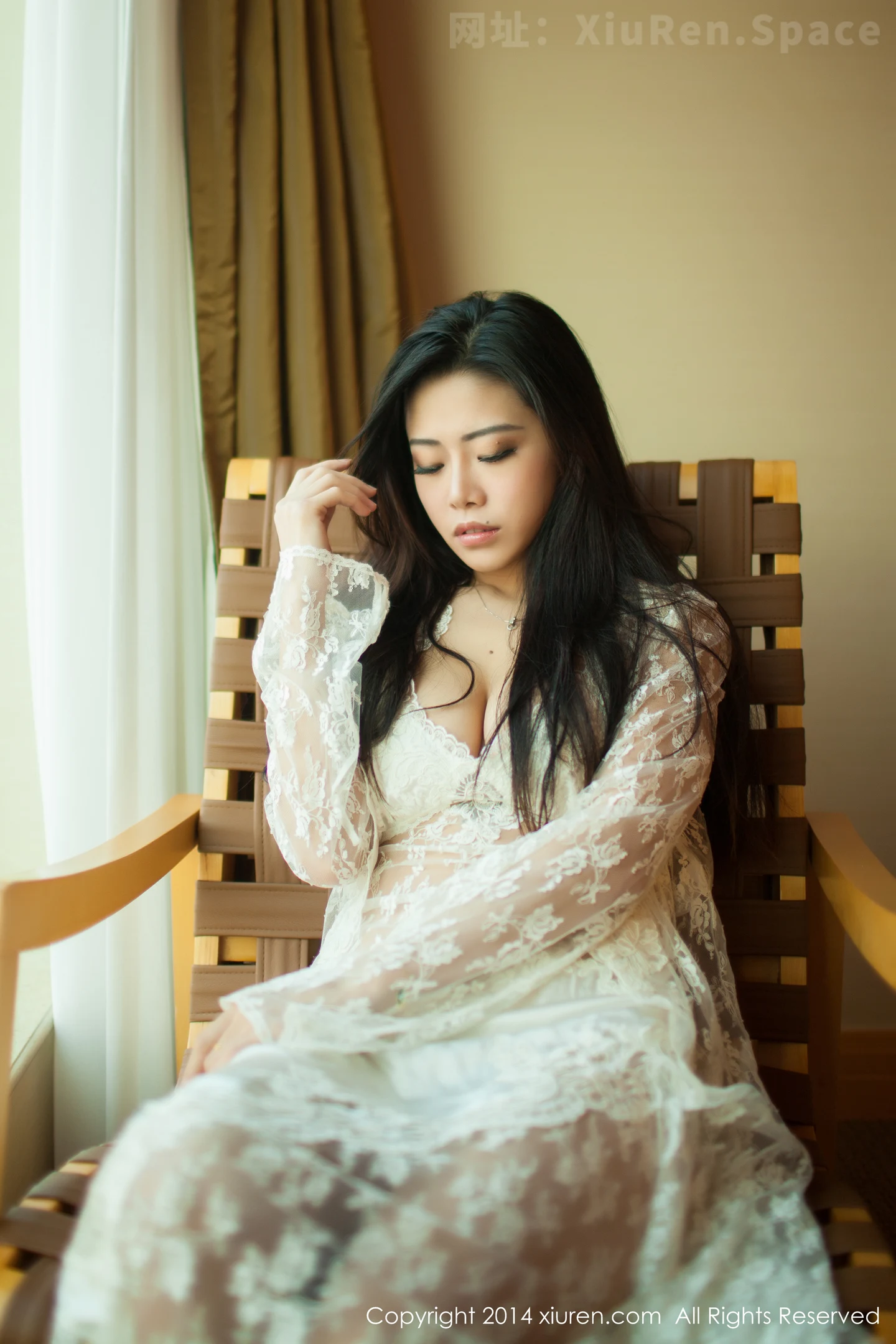 图片[3]-[XiuRen秀人网]VOL.161 秀人嫩模luvian本能透明白纱性感内衣系列诱惑写真50P-秀人网官方网站